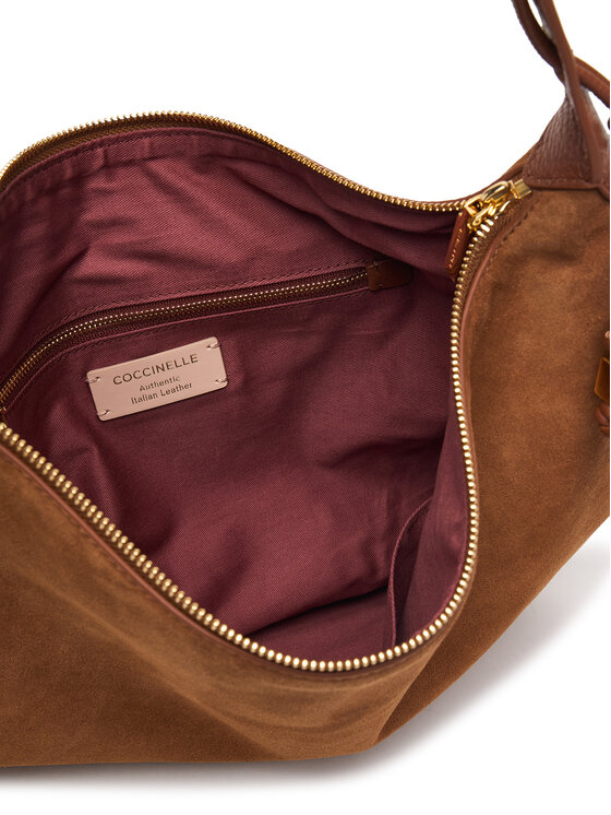 Coccinelle Coccinelle Дамска чанта VCB Coccinellethess Suede Bim E1 VCB 13 01 01 Кафяв