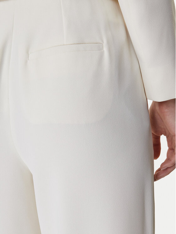 Marella Marella Palazzo kalhoty Campo 2613131043 Écru Wide Leg