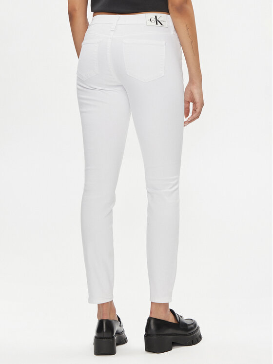 Calvin Klein Jeans Calvin Klein Jeans Blugi J20J222778 Alb Skinny Fit