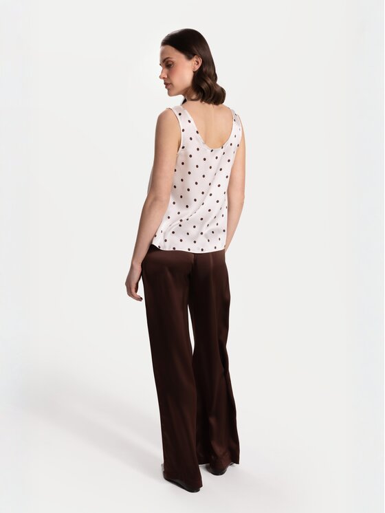 Cat&Cat Cat&Cat Top jedwabny basic Kolorowy Regular Fit