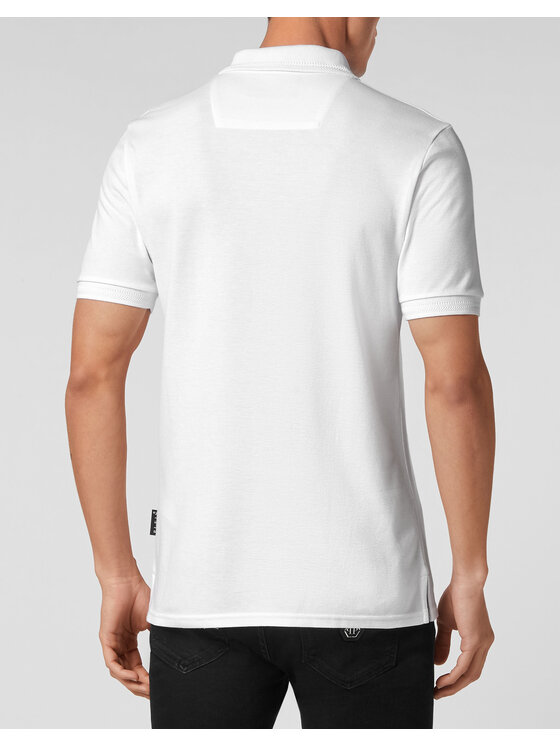 PHILIPP PLEIN PHILIPP PLEIN Polokošile 839 Bílá Slim Fit