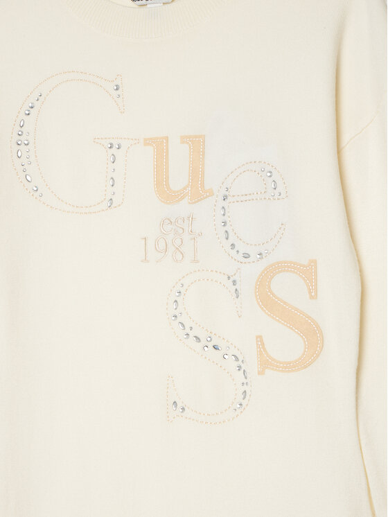 Guess Guess Трикотажна сукня J5BK20 Z2NQ2 Бежевий Regular Fit