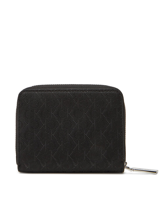 Calvin Klein Calvin Klein Mali ženski novčanik Ck Must Aop Md Zip Around W Flap LV04F1037G Crna