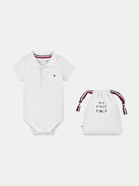 Tommy Hilfiger Tommy Hilfiger Body pentru copii KN0KN01984 Alb