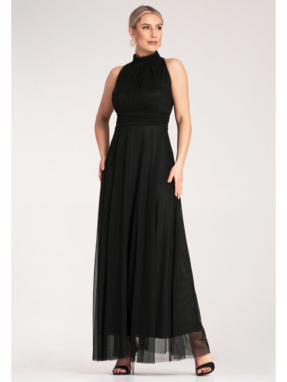 FIGL FIGL Abito da sera M1173 Nero Flared Fit