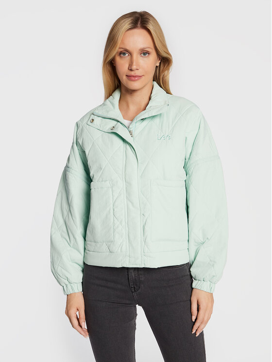 Lee Geacă Light Layer L55FEW40 Verde Regular Fit