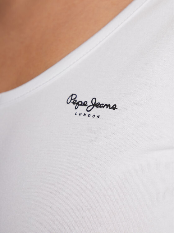 Pepe Jeans Pepe Jeans Μπλουζάκι Corine PL505306 Λευκό Regular Fit