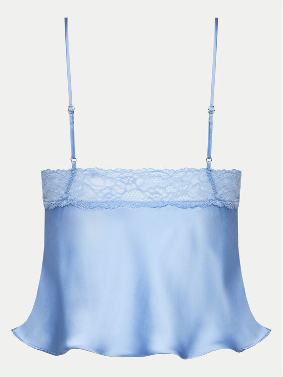 Hunkemöller Hunkemöller Zgornji del pižame Marcela 204993 Modra Regular Fit