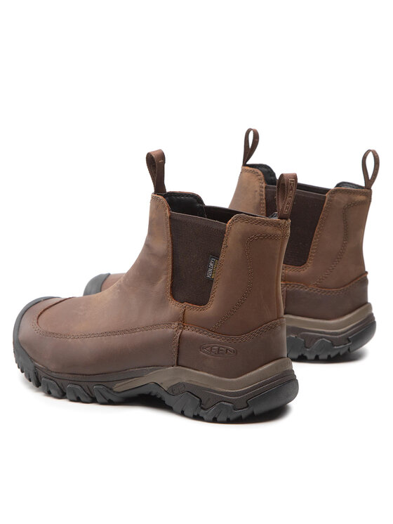 Keen Keen Kotníková obuv s elastickým prvkem Anchorage Boot III Wp 1017790 Hnědá