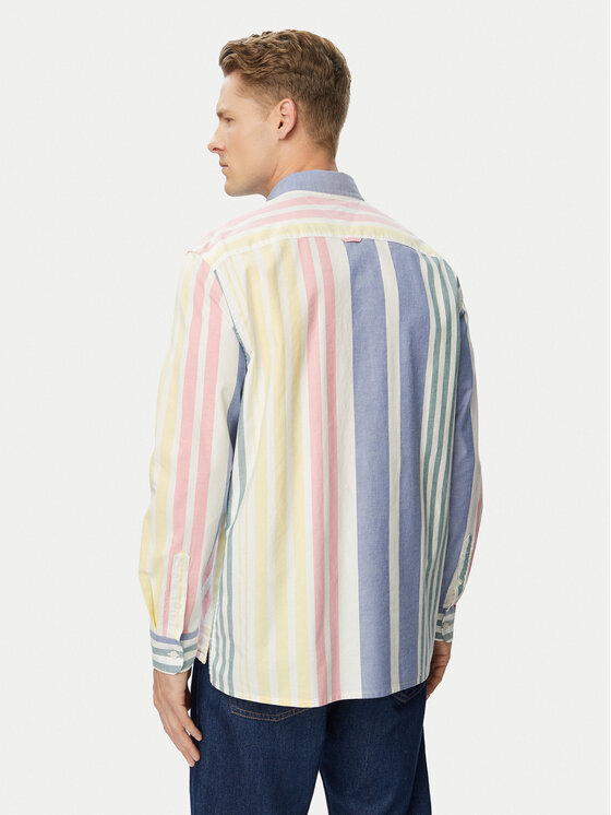 Tommy Jeans Tommy Jeans Πουκάμισο Oxford DM0DM23246 Έγχρωμο Relaxed Fit