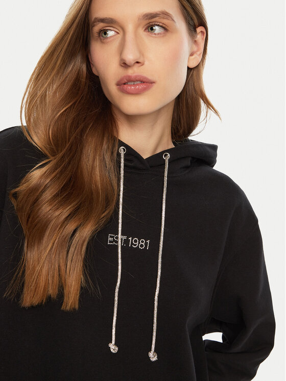 Guess Guess Світшот W5RQ00 KBY51 Чорний Regular Fit