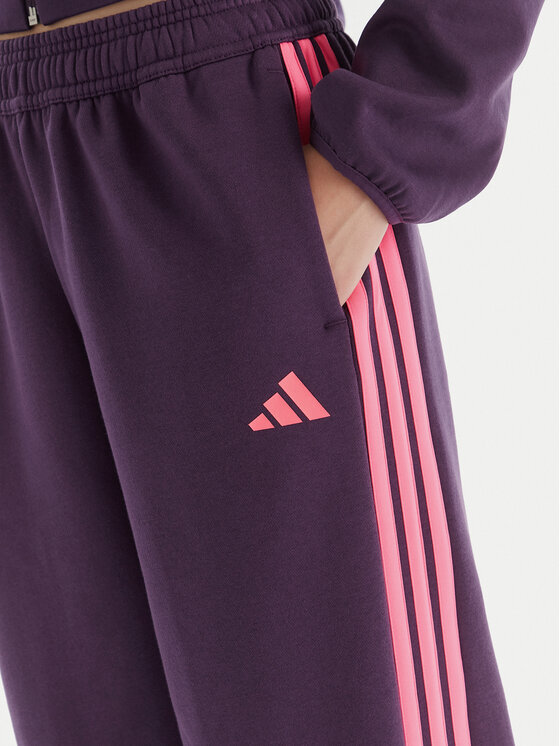 adidas adidas Spodnji del trenirke Tiro 3-Stripes JM9072 Vijolična Loose Fit