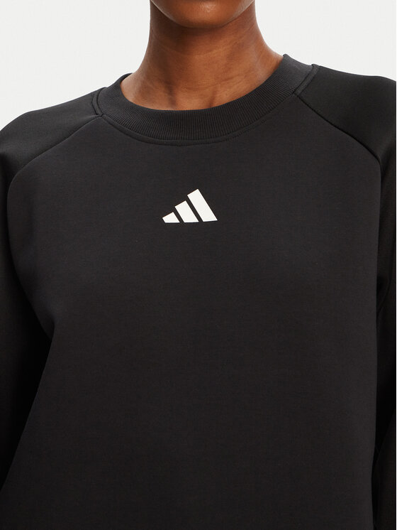 adidas adidas Μπλούζα Stadium 3-Stripes JL6996 Μαύρο Loose Fit