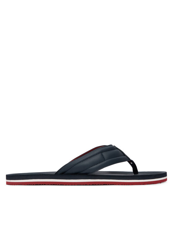 Tommy Hilfiger Tommy Hilfiger Žabky Hilfiger Padded Beach Sandal FM0FM05801 Tmavomodrá