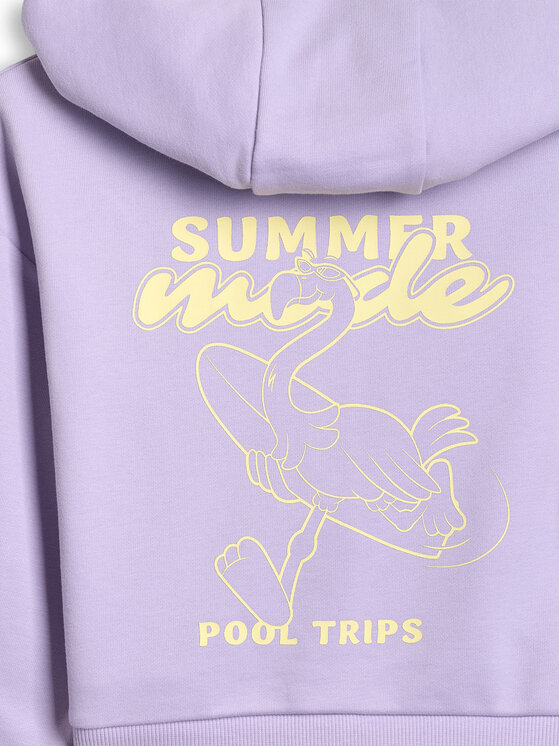 4F 4F Bluza POOLSIDE CLUB Fioletowy jasny Loose Fit