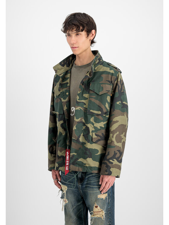 Alpha Industries Alpha Industries Kurtka outdoor Studio M-65 Camo Field Jacket Khaki Loose Fit