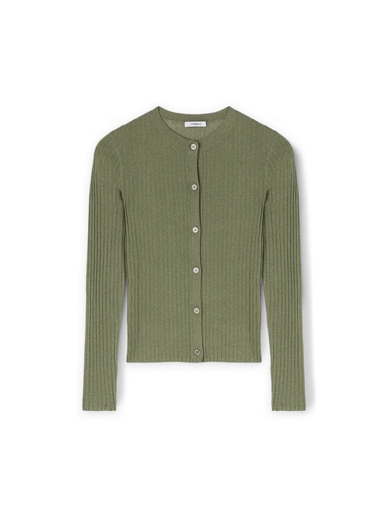 Motivi Motivi Cardigan M324W003407N015 Verde Slim Fit