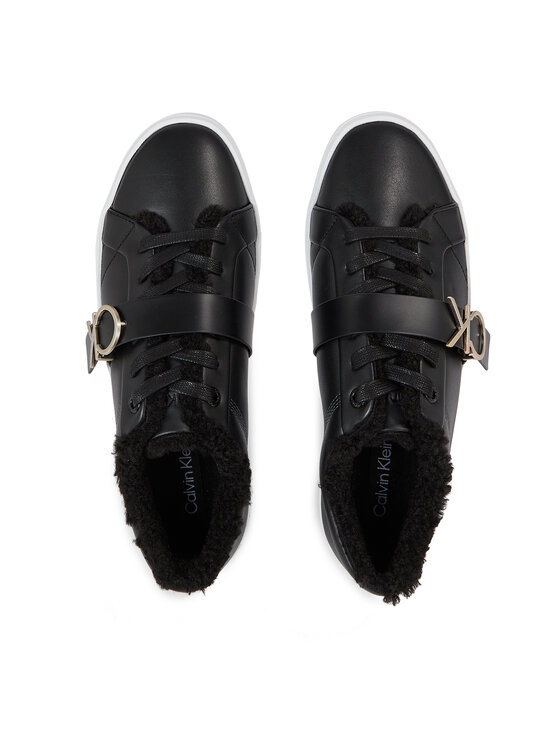 Calvin Klein Calvin Klein Сникърси Flatform Cupsole Lace Up W/Hw Wl HW0HW01671 Черен