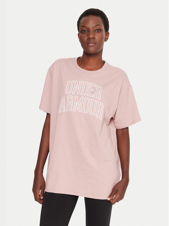 Under Armour Under Armour Тишърт Ua Rival Campus 6007883 Розов Oversize