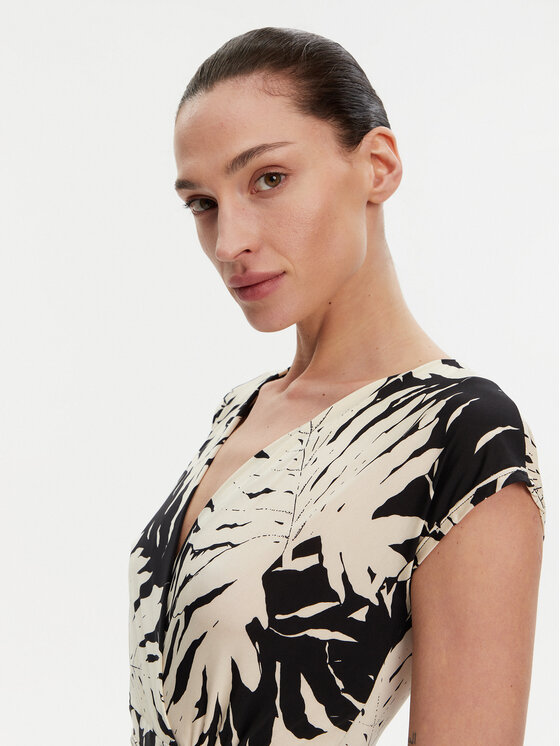 Morgan Morgan Rochie de vară 251-RAROSA Bej Regular Fit