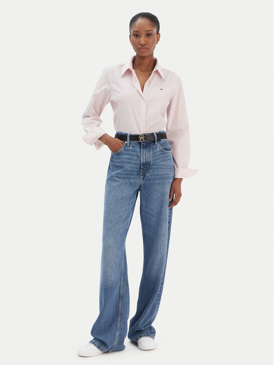 Tommy Hilfiger Tommy Hilfiger Hemd Ess WW0WW47169 Rosa Regular Fit