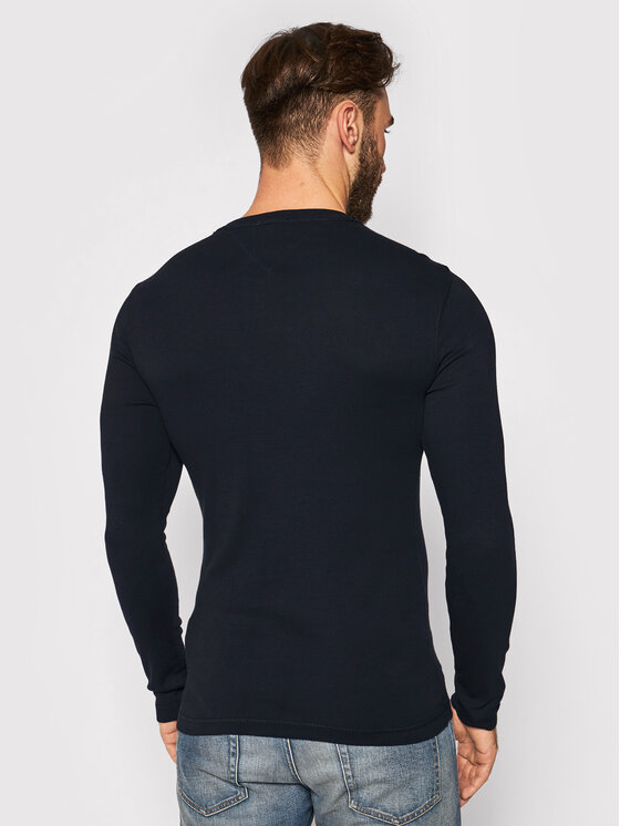 Tommy Jeans Tommy Jeans Longsleeve DM0DM04409 Чорний Slim Fit
