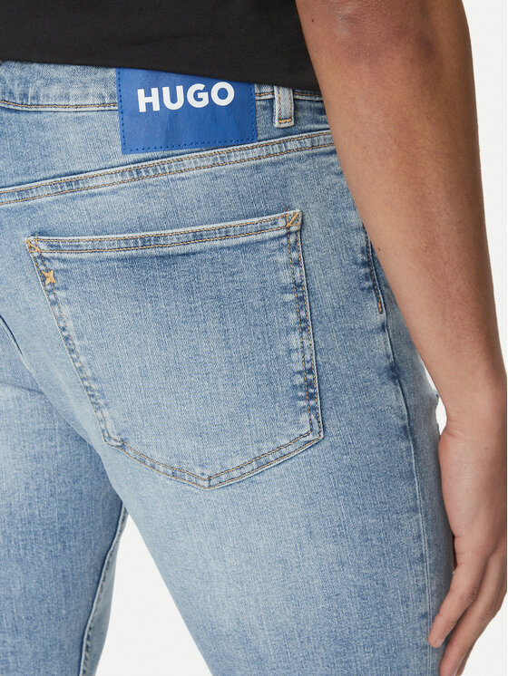 HUGO HUGO Traperice Zane 50529117 Plava Extra Slim Fit