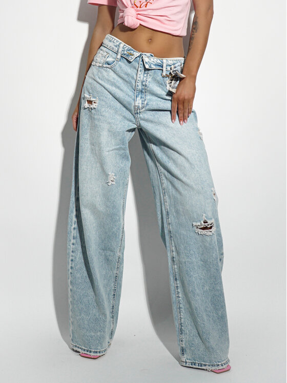 LilaLou LilaLou Jeansy Bali Niebieski Regular Fit