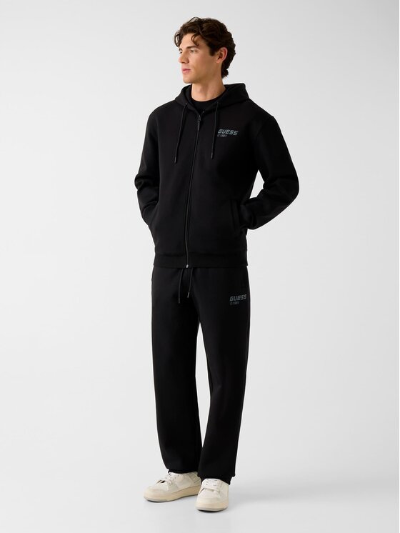 Guess Guess Spodnie materiałowe 180801 Czarny Regular Fit