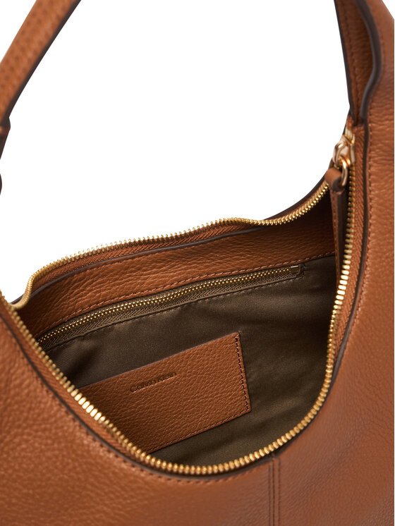 Calvin Klein Calvin Klein Käekott Slouchy Leather Shoulder Bag LV04F3657G Helepruun