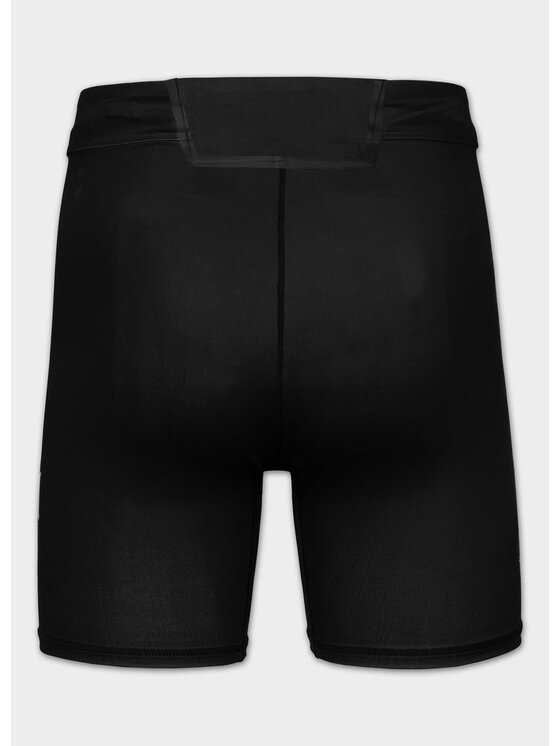 PITBULL PITBULL Szorty sportowe SMALL LOGO Czarny Regular Fit