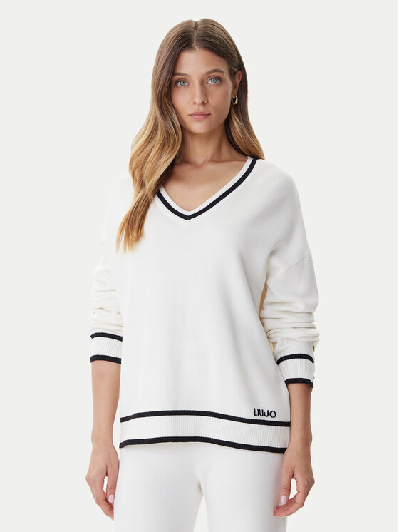 Liu Jo Sport Liu Jo Sport Sweater TF5229 MS59L Ekru Regular Fit