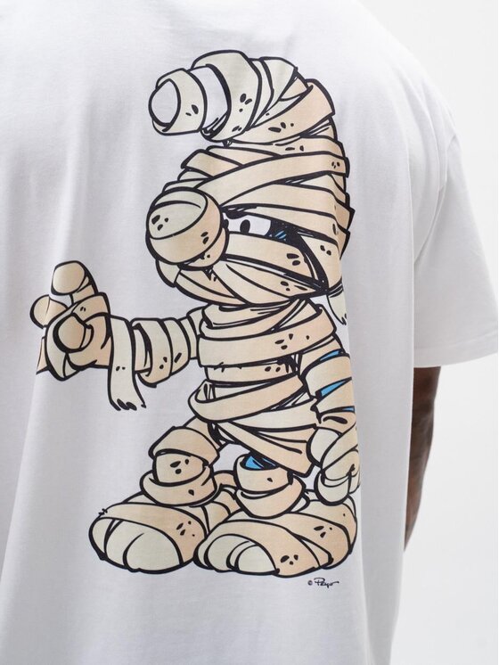 Smerfy Smerfy T-Shirt 119806 Biały Oversize