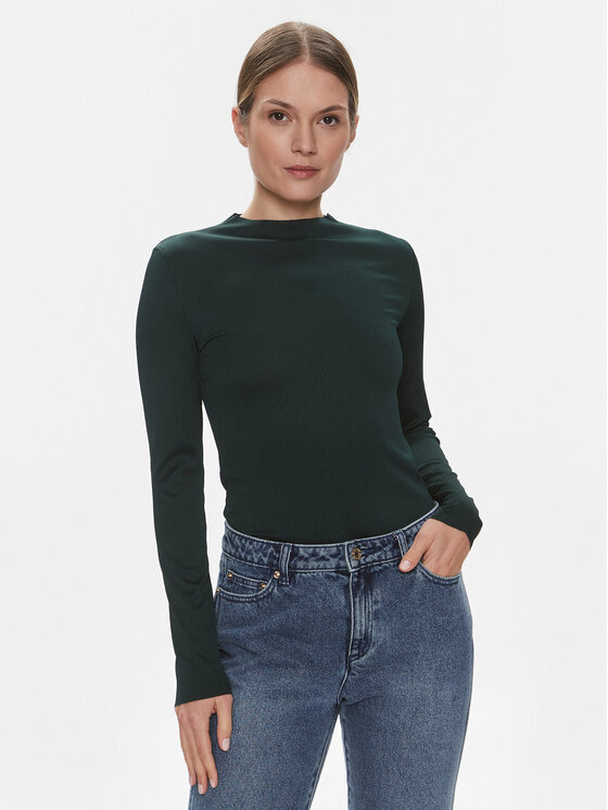 JDY Blúzka Filipa 15305339 Zelená Slim Fit