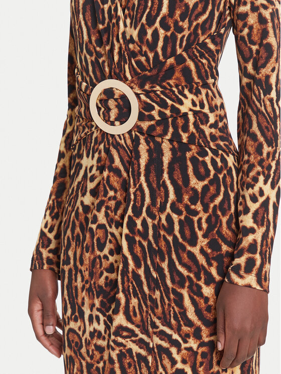 Joseph Ribkoff Joseph Ribkoff Koktel haljina 253091 Smeđa Slim Fit