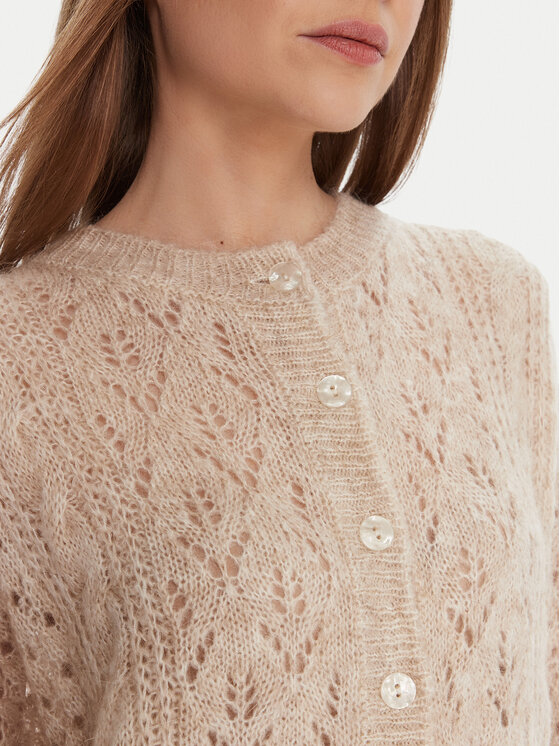 Kontatto Kontatto Cardigan 3M0912C Bej Relaxed Fit
