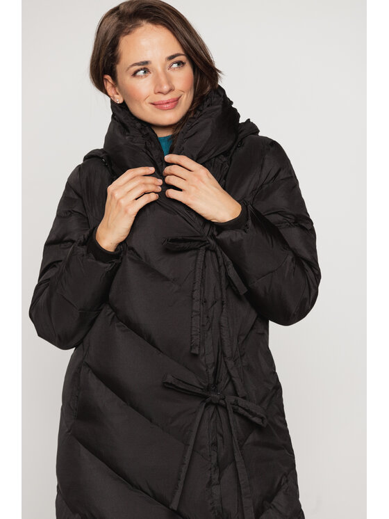 Perso Perso Kurtka damska BLH201066FX Czarny Regular Fit