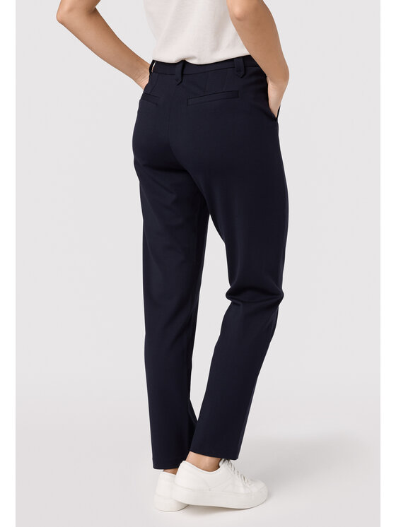 QUIOSQUE QUIOSQUE Bavlnené nohavice QUIOSQUE 3VF001802 Tmavomodrá Regular Fit