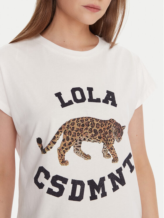 LOLA CASADEMUNT LOLA CASADEMUNT Тишърт LF2515001 Бял Regular Fit
