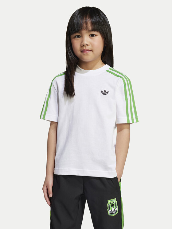 adidas adidas Tricou Minecraft JW5329 Alb Loose Fit