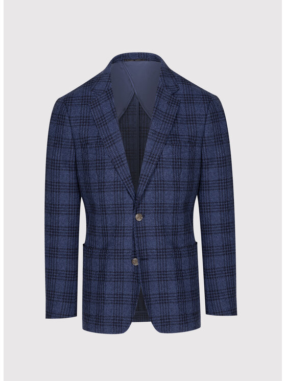 Pako Lorente Pako Lorente Marynarka P26SF-3X-022 Granatowy Slim Fit