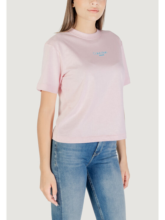 Calvin Klein Jeans Calvin Klein Jeans T-shirt SS BOXY FIT TEE Rosa Boxy Fit
