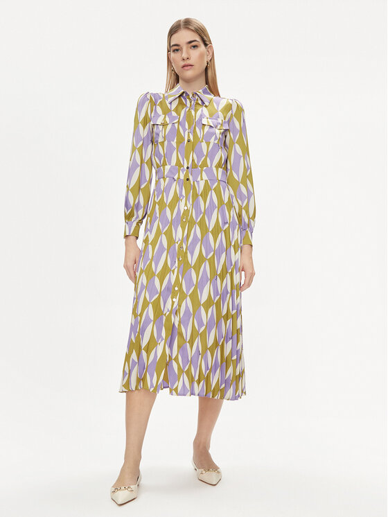 Liu Jo Rochie tip cămașă CA4360 TS555 Colorat Regular Fit