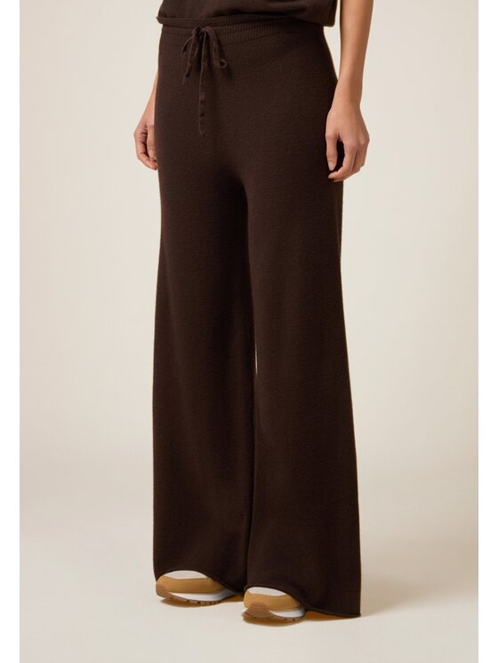 Oltre Oltre Pantaloni di tessuto P600E000059N032 Marrone Baggy Fit