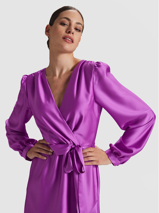 Swing Swing Sukienka koktajlowa 5AG06500 Fioletowy Regular Fit