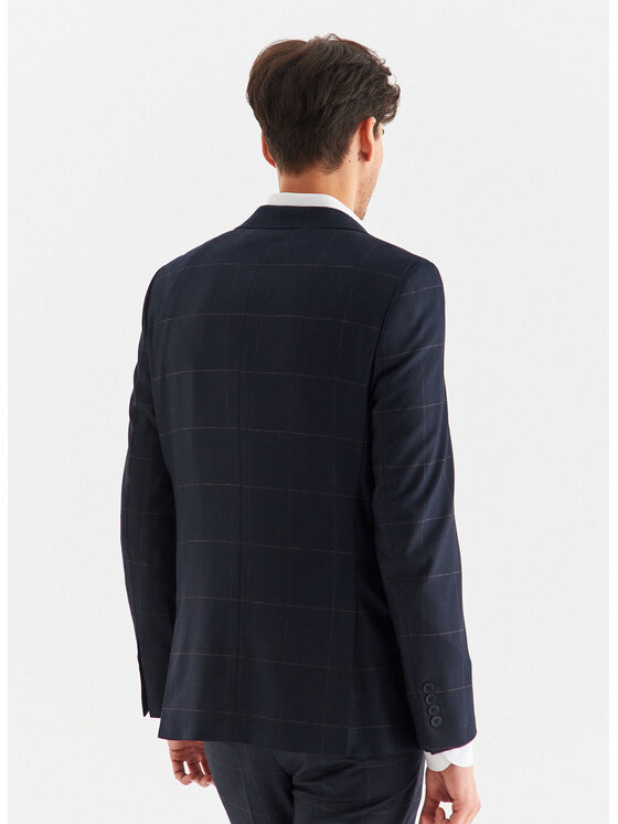 Pako Lorente Pako Lorente Marynarka P22WF-3G-001 Granatowy Slim Fit
