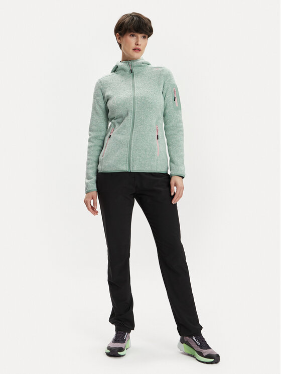 CMP CMP Majica dugih rukava 3H19826 Zelena Regular Fit