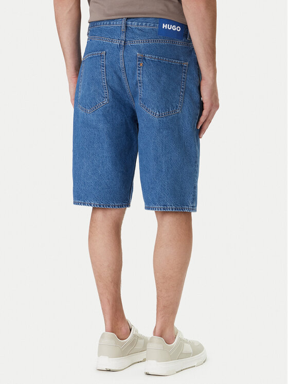 HUGO HUGO Pantaloncini di jeans Skate 50555993 Blu Straight Fit