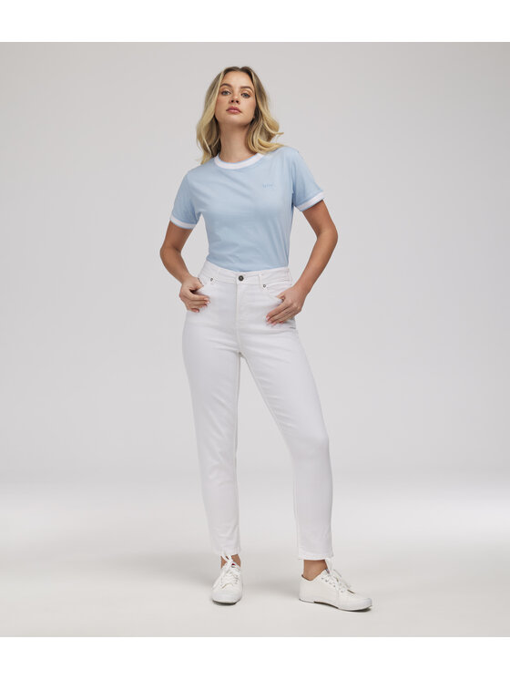 Lee Cooper Lee Cooper Jeansy JEANS D MATEA 2424 WHITE Biały Regular Fit