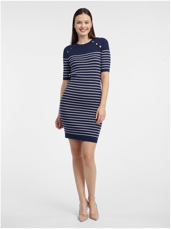 Orsay Orsay Sukienka 530398575000__S Granatowy Regular Fit